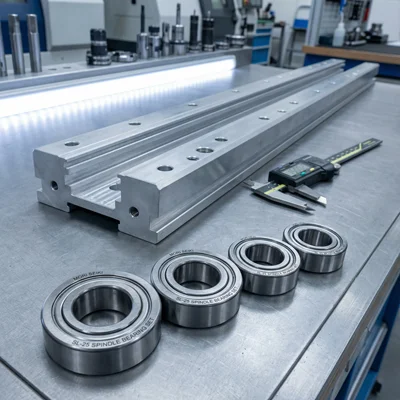 Custom Guide Rail Manufacturing for Takisawa TC-200 CNC Machine - Aluminum Alloy ±0.02mm Precision